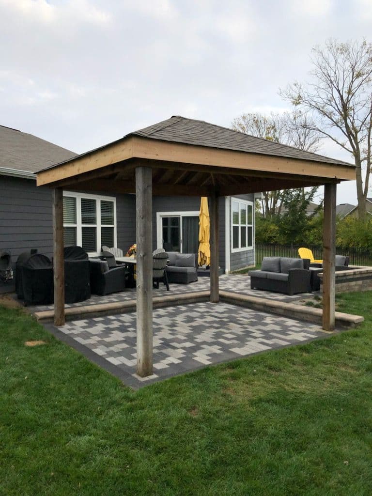 Project Elegant Cedar Gazebo Added to Backyard Retreat in Noblesville image